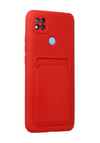 Xiaomi Redmi 9c Uyumlu Kılıf Kelvin Kartvizitli Silikon - Kırmızı Belirtilmemiş