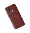 Xiaomi Redmi 9c Uyumlu Kılıf Kelvin Kartvizitli Silikon - Bordo Belirtilmemiş