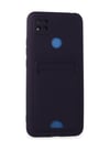 Xiaomi Redmi 9c Uyumlu Kılıf Kelvin Kartvizitli Silikon - Derin Mor Belirtilmemiş