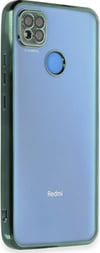Xiaomi Redmi 9c Uyumlu Kılıf Lensli Silikon - Yeşil Belirtilmemiş