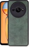Xiaomi Redmi A3 4g Uyumlu Kılıf Aras Deri Kapak - Koyu Yeşil Belirtilmemiş