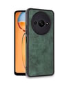 Xiaomi Redmi A3 4g Uyumlu Kılıf Aras Deri Kapak - Koyu Yeşil Belirtilmemiş