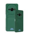 Xiaomi Redmi A3 4g Uyumlu Kılıf Kelvin Kartvizitli Silikon - Koyu Yeşil Belirtilmemiş