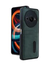 Xiaomi Redmi A3 4g Uyumlu Kılıf Sara Kartvizitli Deri Kılıf - Koyu Yeşil Belirtilmemiş