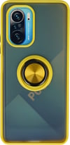 Xiaomi Redmi K40 Uyumlu Kılıf Montreal Yüzüklü Silikon Kapak - Sarı Belirtilmemiş