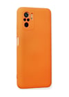Xiaomi Redmi Note 10 Uyumlu Kılıf Nano İçi Kadife Silikon - Turuncu Belirtilmemiş