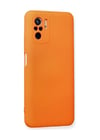Xiaomi Redmi Note 10 Uyumlu Kılıf Nano İçi Kadife Silikon - Turuncu Belirtilmemiş