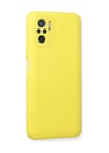Xiaomi Redmi Note 10 Uyumlu Kılıf Nano İçi Kadife Silikon - Sarı Belirtilmemiş