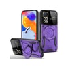 Xiaomi Redmi Note 11 Pro Uyumlu Kılıf Joy Lens Standlı Kapak - Mor Belirtilmemiş