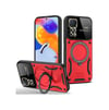Xiaomi Redmi Note 11 Pro Uyumlu Kılıf Joy Lens Standlı Kapak - Kırmızı Belirtilmemiş