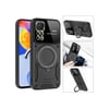 Xiaomi Redmi Note 11 Pro Uyumlu Kılıf Joy Lens Standlı Kapak - Koyu Yeşil Belirtilmemiş