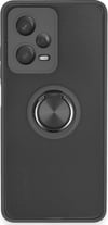 Xiaomi Redmi Note 12 5g Uyumlu Kılıf Montreal Yüzüklü Silikon Kapak - Siyah Belirtilmemiş