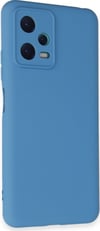 Xiaomi Redmi Note 12 5g Uyumlu Kılıf Nano İçi Kadife Silikon - Mavi Belirtilmemiş