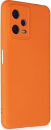 Xiaomi Redmi Note 12 5g Uyumlu Kılıf Nano İçi Kadife Silikon - Turuncu Belirtilmemiş