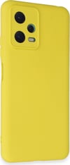 Xiaomi Redmi Note 12 5g Uyumlu Kılıf Nano İçi Kadife Silikon - Sarı Belirtilmemiş