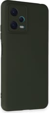 Xiaomi Redmi Note 12 5g Uyumlu Kılıf Nano İçi Kadife Silikon - Koyu Yeşil Belirtilmemiş