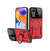 Xiaomi Redmi Note 12 Pro 4g Uyumlu Kılıf Joy Lens Standlı Kapak - Kırmızı Belirtilmemiş