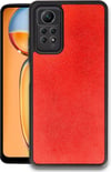 Xiaomi Redmi Note 12 Pro 4g Uyumlu Kılıf Aras Deri Kapak - Kırmızı Belirtilmemiş