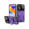 Xiaomi Redmi Note 12 Pro 4g Uyumlu Kılıf Joy Lens Standlı Kapak - Mor Belirtilmemiş