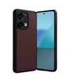 Xiaomi Redmi Note 13 4g Uyumlu Kılıf Aras Deri Kapak - Bordo Belirtilmemiş