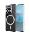 Xiaomi Redmi Note 13 Pro 4g Uyumlu Joke Simli Magneticsafe Kılıf - Gümüş Belirtilmemiş