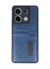 Xiaomi Redmi Note 13 Pro 4g Uyumlu Kılıf Sara Kartvizitli Deri Kılıf - Lacivert Belirtilmemiş