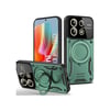 Xiaomi Redmi Note 13 Pro 4g Uyumlu Kılıf Joy Lens Standlı Kapak - Koyu Yeşil Belirtilmemiş
