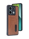 Xiaomi Redmi Note 13 Pro 4g Uyumlu Kılıf Sara Kartvizitli Deri Kılıf - Taba Belirtilmemiş