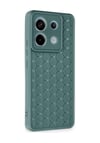 Xiaomi Redmi Note 13 Pro 5g Uyumlu Kılıf Petek Silikon Kapak - Koyu Yeşil Belirtilmemiş