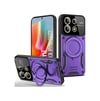 Xiaomi Redmi Note 13 Pro 5g Uyumlu Kılıf Joy Lens Standlı Kapak - Mor Belirtilmemiş
