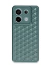 Xiaomi Redmi Note 13 Pro 5g Uyumlu Kılıf Petek Silikon Kapak - Koyu Yeşil Belirtilmemiş