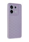 Xiaomi Redmi Note 13 Pro 5g Uyumlu Kılıf Petek Silikon Kapak - Lila Belirtilmemiş
