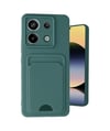 Xiaomi Redmi Note 13 Pro 5g Uyumlu Kılıf Kelvin Kartvizitli Silikon - Koyu Yeşil Belirtilmemiş