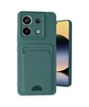 Xiaomi Redmi Note 13 Pro 5g Uyumlu Kılıf Kelvin Kartvizitli Silikon - Koyu Yeşil Belirtilmemiş