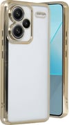 Xiaomi Redmi Note 13 Pro Plus Uyumlu Kılıf Lensli Silikon - Gold Belirtilmemiş