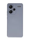 Xiaomi Redmi Note 13 Pro Plus Uyumlu Kılıf Nano İçi Kadife Silikon - Gri Belirtilmemiş