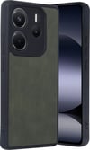 Xiaomi Redmi Note 14 4g Uyumlu Kılıf Aras Deri Kapak - Koyu Yeşil Belirtilmemiş