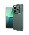 Xiaomi Redmi Note 14 4g Uyumlu Kılıf Auto Focus Karbon Kapak - Koyu Yeşil Belirtilmemiş