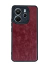 Xiaomi Redmi Note 14 4g Uyumlu Kılıf Aras Deri Kapak - Bordo Belirtilmemiş