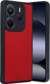 Xiaomi Redmi Note 14 4g Uyumlu Kılıf Aras Deri Kapak - Kırmızı Belirtilmemiş