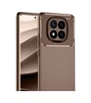 Xiaomi Redmi Note 14 Pro 5g Uyumlu Kılıf Auto Focus Karbon Kapak - Kahverengi Belirtilmemiş