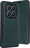 Xiaomi Redmi Note 14 Pro 5g Uyumlu Kılıf Flip Cover - Koyu Yeşil Belirtilmemiş