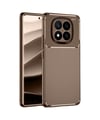 Xiaomi Redmi Note 14 Pro 5g Uyumlu Kılıf Auto Focus Karbon Kapak - Kahverengi Belirtilmemiş