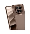 Xiaomi Redmi Note 14 Pro 5g Uyumlu Kılıf Auto Focus Karbon Kapak - Kahverengi Belirtilmemiş