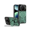 Xiaomi Redmi Note 14 Pro 5g Uyumlu Kılıf Joy Lens Standlı Kapak - Koyu Yeşil Belirtilmemiş