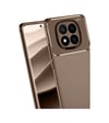 Xiaomi Redmi Note 14 Pro 5g Uyumlu Kılıf Auto Focus Karbon Kapak - Kahverengi Belirtilmemiş