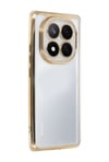 Xiaomi Redmi Note 14 Pro Plus Uyumlu Kılıf Lensli Silikon - Gold Belirtilmemiş