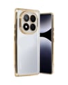 Xiaomi Redmi Note 14 Pro Plus Uyumlu Kılıf Lensli Silikon - Gold Belirtilmemiş