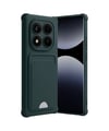 Xiaomi Redmi Note 14 Pro Plus Uyumlu Kelvin Kartvizitli Silikon - Koyu Yeşil Belirtilmemiş
