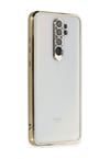 Xiaomi Redmi Note 8 Pro Uyumlu Kılıf Lensli Silikon - Gold Belirtilmemiş